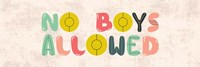 No Boys Allowed Sign-Retro Fine Art Print