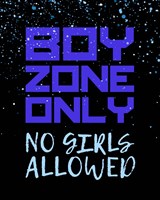 Boy Zone-Sparkle Framed Print