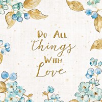 Blue Blossom V Fine Art Print