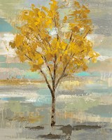 Golden Tree and Fog I Fine Art Print