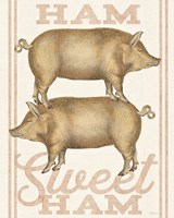 Ham Sweet Ham Framed Print