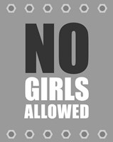 No Girls Allowed - Metal Fine Art Print