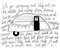 Wordy Camper Fine Art Print