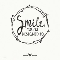 Smile - White Fine Art Print