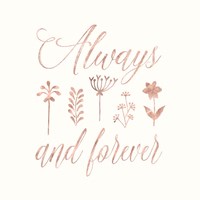 Always and Forever Floral Fine Art Print