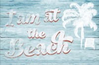 I Am at the Beach Framed Print