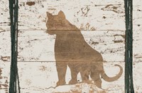 Cougar in Reverse Framed Print