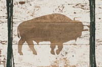 Buffalo in Reverse Framed Print