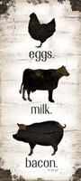 Farmhouse Eggs - Milk - Bacon Fine Art Print