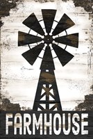 Farmhouse Windmill Fine Art Print