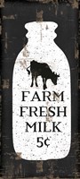 Farmhouse Milk Bottle Fine Art Print