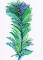 Blue Feather II Fine Art Print
