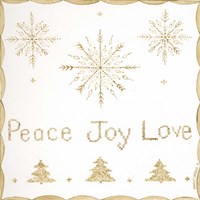 Peace, Joy, Love Framed Print