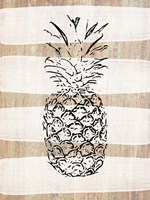 Simple Stripes Pineapple Fine Art Print