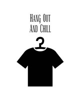 Hang Out And Chill - White Fine Art Print