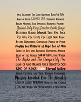 Names of Jesus Ocean Sunset Fine Art Print