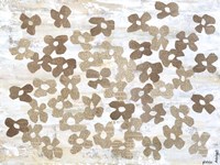 Stenciled Posies I Fine Art Print