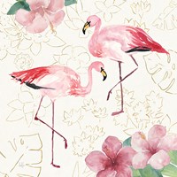 Tropical Fun Bird V with Gold Fine Art Print