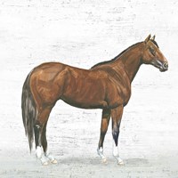 Natural Charm I Sq on Wood Fine Art Print