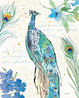 Peacock Garden II Fine Art Print