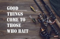 Good Things Come To Those Who Bait - Brown Fine Art Print
