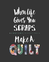 When Life Gives You Scraps - Gray Fine Art Print