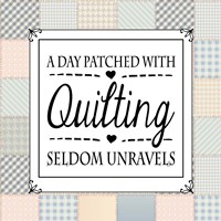 A Day Patched With Quilting - Square Patchwork Fine Art Print