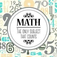 Math The Only Subject That Counts Gray Fine Art Print