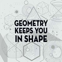 Geometry Keeps You In Shape Light Pattern Framed Print