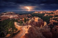 Lightning Over Bryce Canyon Fine Art Print