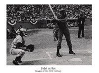 Fidel at Bat by Sir Edward Hulton and Getty Images - 7" x 5"