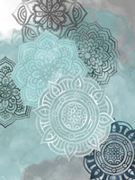 Ink Blot Mandala II Framed Print