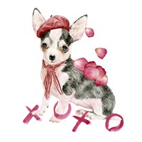 Valentine Puppy III Framed Print