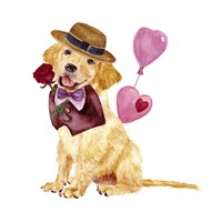 Valentine Puppy V Fine Art Print