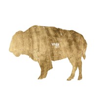 Brushed Gold Animals I Fine Art Print