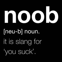 Noob - Black Fine Art Print