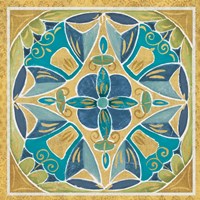 Free Bird Mexican Tiles III Framed Print