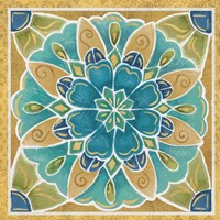 Free Bird Mexican Tiles IV Framed Print