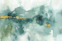 My Greehouse Abstract I Crop Blue Fine Art Print