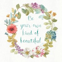 Rainbow Seeds Wreath II Fine Art Print