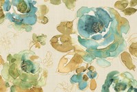 My Greenhouse Roses I Linen Fine Art Print