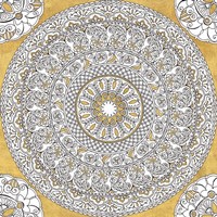 Color My World Mandala I Gold Fine Art Print