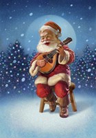 Singing Santa I Fine Art Print
