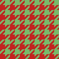 Xmas Houndstooth Fine Art Print