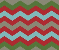 Xmas Chevron 7 Fine Art Print