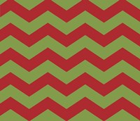 Xmas Chevron 9 Fine Art Print
