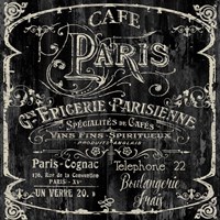 Paris Bistro VI Framed Print