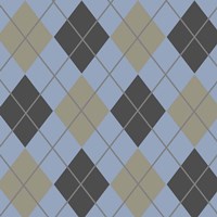 Checker Blue Fine Art Print