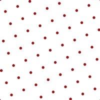 Red Polka Dots on White Fine Art Print
