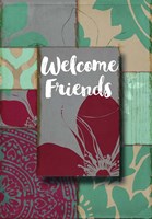 Elegant Welcome Flag Fine Art Print